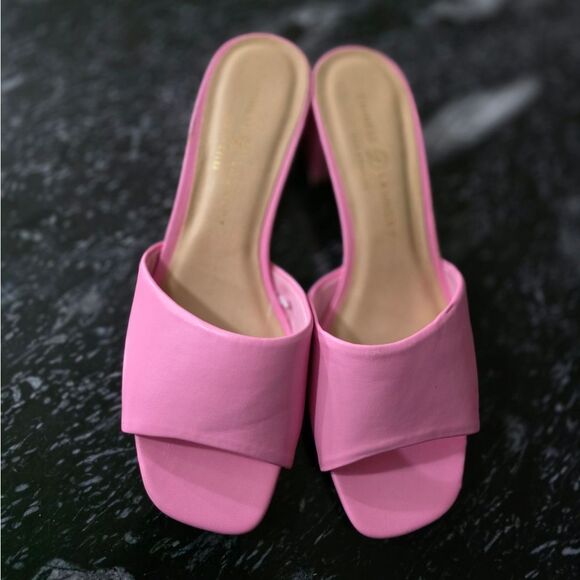 BRAND NEW CHINESSE LAUNDRY ELEGANT WOMEN's BLOCK HEEL SQUARE TOE SANDAL - Picture 2 of 15